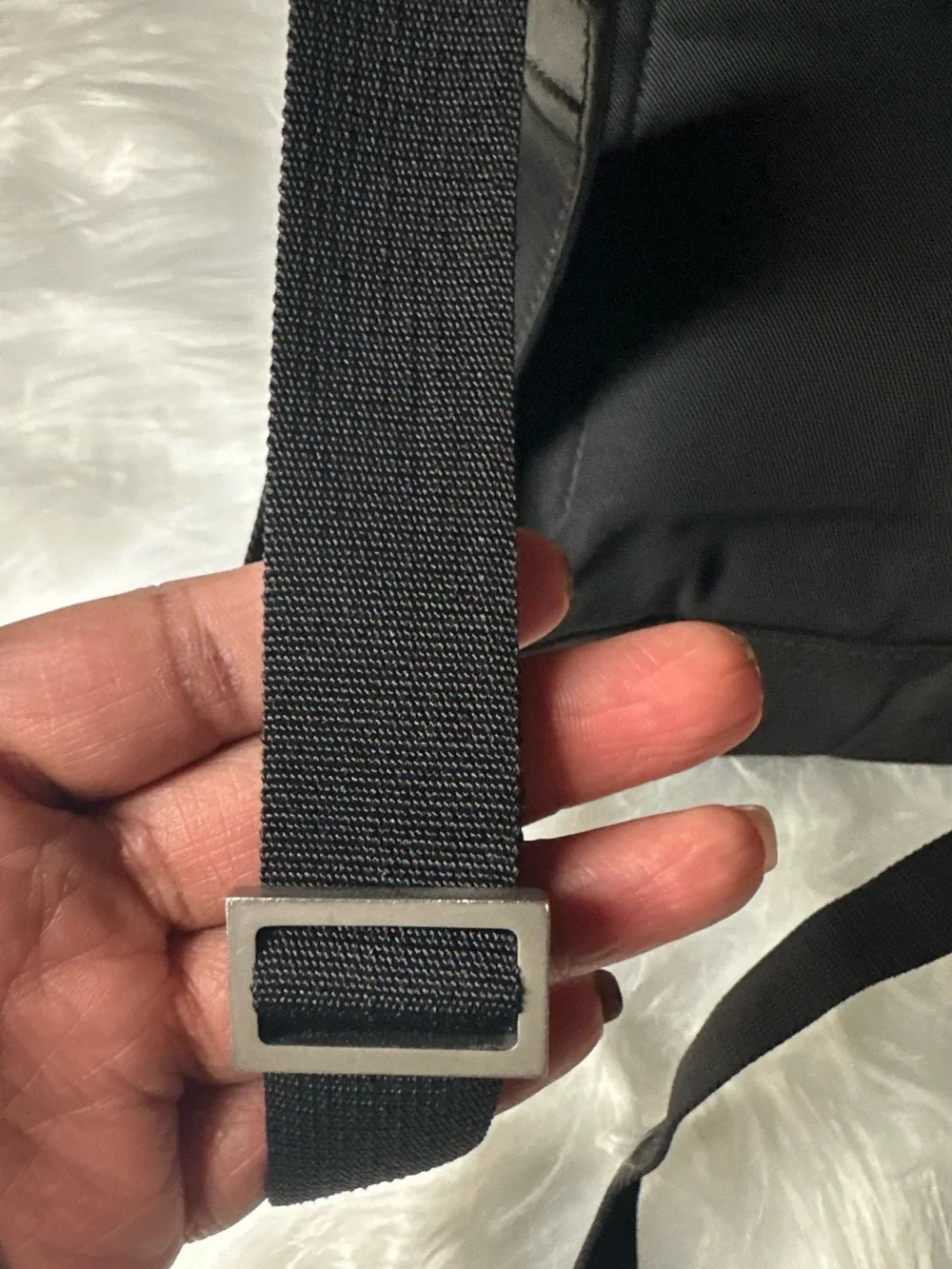 Vintage Gucci Black Nylon Leather Backpack